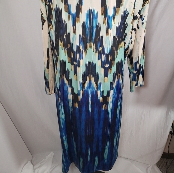 Fresh of LA Blue Multicolored Dress Sz 2X - Picture 5 of 8
